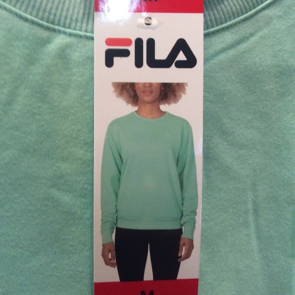 Fila Women’s Aqua Sweatshirt NWOT: Size M - Picture 4 of 6